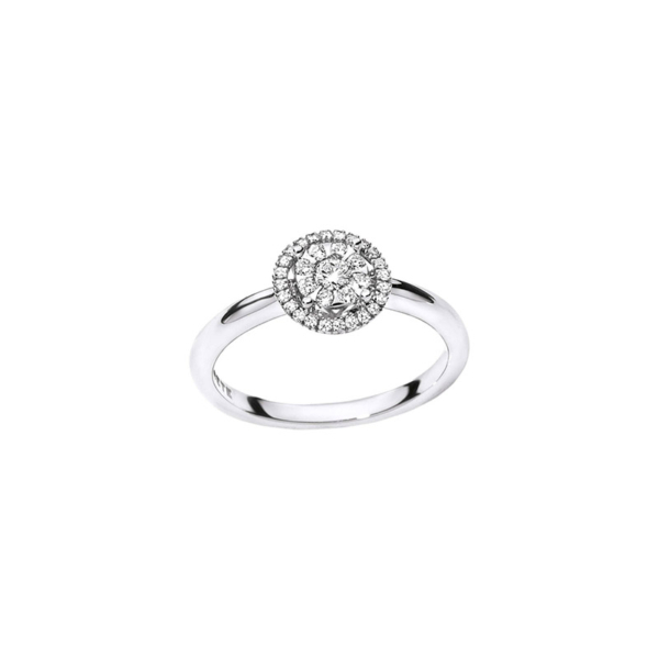 Comete Anello con diamanti multipietra